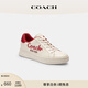 蔻馳（COACH）【男女同款】女士女鞋蛇型文字NEW YEAR HIGH LINE運(yùn)動(dòng)鞋平底 白堊彩 36.5