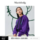 Marisfrolg【IP聯(lián)名】瑪絲菲爾季新款紫色新年虎年刺繡連帽寬松衛衣 紫色 M