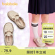 巴拉巴拉女童公主鞋寶寶小皮鞋文藝復(fù)古秋2024鞋子洋氣蝴蝶結(jié)208324141007