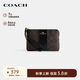 蔻馳（COACH）【品牌直供】女士小號手拿包零錢包手腕包PVC配皮CW854IMXAQ