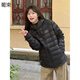 葡束美式復古輕薄連帽新款棉衣外套女冬季加厚保暖羽棉襖絨服女棉服潮 黑色排骨棉服 均碼 【可備注碼數】