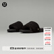 lululemon丨restfeel slide 女士拖鞋 *拉絨款 LW9FORS 黑色/金色/黑色 39