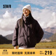 森馬（Semir）史努比系列羽絨服女立領(lǐng)寬松插肩袖2024冬三防外套109724113013