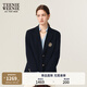 Teenie Weenie小熊女裝西裝2025年秋季新款學(xué)院風(fēng)簡約大方時(shí)髦外套 藏青色 S