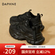 達芙妮（DAPHNE）老爹鞋女夏季新款透氣網(wǎng)面增高運動(dòng)休閑鞋2024春夏時(shí)尚跑步鞋 黑色 38 (240mm)