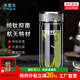 水宜生純鈦玻璃杯雙層防燙抑菌鵝蛋杯高檔泡茶杯車(chē)載水晶茶杯定制禮盒裝 鈦晶銀 300ml