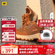 CAT卡特休閑鞋皮鞋男鞋25新品男士城市輕戶(hù)外機能風(fēng)低幫單鞋 棕黃色【男】 42