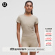 lululemon丨All It Takes 女士運(yùn)動(dòng) T恤 *羅紋Nulu? LW3GV0S 橡木棕 S /6