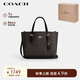 蔻馳（COACH）【品牌直供】女士MOLLIE中號手提單肩斜挎包托特包人造革