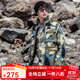 AKSERIESAK男裝秋季輕復古飛虎系列復合迷彩四口袋休閑夾克外套男2104797 迷彩 XL