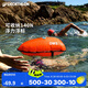 迪卡儂跟屁蟲(chóng)游泳浮標(biāo)浮漂成人戶外防溺水充氣大浮力浮囊100款-2909251