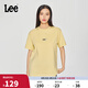 Lee25新品經(jīng)典日常字母Logo印花摩登中性男女同款短袖T恤