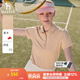 哈吉斯（HAZZYS）女裝 夏季女士【PHIZ系列】4粒扣修身休閑POLO衫女 米色BI (170/92A 42) XL