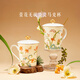 本宮好物故宮萱草無(wú)憂(yōu)骨瓷馬克杯骨瓷博物館文創(chuàng  )帶蓋水杯女生日禮物新年 1個(gè)  300ml