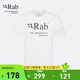 Rab睿坡夏季圓領(lǐng)棉質(zhì)T恤男士戶(hù)外運動(dòng)跑步休閑透氣吸濕排汗印花短袖 白色/WHT M