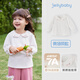 JELLYBABY【7A抗菌】嬰幼長(cháng)袖上衣女童翻領(lǐng)T恤內搭娃娃衫