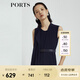 PORTS寶姿 商場同款新品氣質(zhì)百搭不對稱系帶連體褲LL8P041NWB011 丈青 S (4)