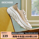 斯凱奇（SKECHERS）女鞋厚底增高帆布鞋街頭個(gè)性板鞋軟底舒適休閑鞋通勤鞋177435