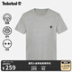 添柏嵐（Timberland）官方男裝短袖T恤戶(hù)外休閑簡(jiǎn)約修身透氣A2EKJ A2EKJ052/中麻灰色 M (175/84A)