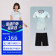 kawasaki川崎羽毛球服女款款專業(yè)運動V領(lǐng)短袖+短褲套裝B2813 抹茶綠 L 