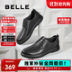百麗男鞋商場(chǎng)同款牛皮革商務(wù)休閑皮鞋7GM01CM1 黑單里 41