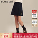 E·LAND KIDS衣戀夏季新品女童甜美復(fù)古刺繡百褶半身短裙 Navy藏青色/59 130 cm