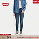 Levi's【商場(chǎng)同款】李維斯女士721美式高腰緊身高腰牛仔褲18882 深藍(lán)色 25 26