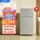 新飛（Frestec）冰箱小型雙開門 迷你小冰箱家用宿舍租房冷藏冷凍電冰箱節(jié)能省電保鮮低噪 58L銀【租房神器+高性價(jià)比】