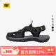 CAT卡特25春夏季新品男士戶(hù)外低幫休閑涼鞋 黑色 40