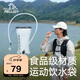 伯希和（Pelliot）戶外飲水袋登山徒步跑步便攜越野跑騎行軟水壺16504460悅動白1.5L