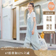 茵曼百搭簡約風(fēng)牛仔連衣裙兩件套裝夏女裝休閑背帶長裙子 淺牛仔 S