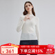 Scofield設計感羊毛混紡針織衫舒適簡(jiǎn)約打底衫女裝春季 象牙白色 M 165