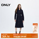 ONLY秋季通勤氣質(zhì)翻領(lǐng)長(cháng)袖中長(cháng)裙牛仔連衣裙女|124342031 J37 1000洗水藍牛仔 XS (155) 76A