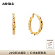 Arsis純真年代油畫(huà)薔薇耳圈耳飾女輕奢耳環(huán)七夕情人節(jié)送女友生日禮物