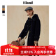 ELAND【100%綿羊毛】衣戀毛呢外套女長(zhǎng)期主義牛角扣大衣25冬新款 藏青色(59)Navy-建議拍小一碼 L