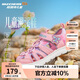 Skechers斯凱奇夏季童鞋女童涼鞋包頭護腳透氣魔術(shù)貼沙灘鞋公主鞋302721L