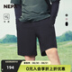 NEPA耐葩2024年春夏新品戶外運(yùn)動(dòng)男士彈力輕薄梭織冷感短褲7K31726 黑色C01 165 78A（080）