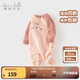戴維貝拉（DAVE＆BELLA）新生兒連體衣加絨男寶爬服秋冬新款初生嬰兒睡衣女寶衣服0-3個月 粉色【現(xiàn)貨】 90cm （建議身高80-90cm）