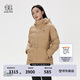 KOLON SPORT/可隆中量羽絨服 女子壓膠連帽冬GTX防風(fēng)寬松鵝絨外套夾克 LKDJ4WTK16-BE 米黃 M 165/88A