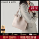 CharisKitty小c&k編織包包女款2025年新款大容量手提水桶包單肩女包生日禮物 CK女包-白色【送女友老婆女生禮物走心】