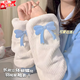 oein袖套防臟秋冬女上班寬松學(xué)生辦公室工作袖套可愛(ài)羽絨服套袖長(cháng)款 【蝴蝶白色袖套】 一對
