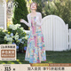 絲柏舍度假風(fēng)套裝2025夏裝新款女裝長(zhǎng)袖外衫搭吊帶裙兩件套