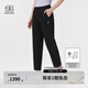 KOLON SPORT/可隆戶外軟殼褲 女子防潑水透濕耐磨軟殼長(zhǎng)褲 LKLP5AN006-BK 黑色 M 165/74A