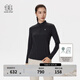 KOLON SPORT/可隆半拉鏈長(cháng)袖T恤 女子戶(hù)外登山S-FUNCTIONAL吸濕速干內搭 LKZT5SN064-BK 黑色 L 170/92A