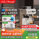 AEOMJK艾摩客咖啡機【政府補貼】意式半自動(dòng)家用 冷熱萃取 研磨一體機三合一 機械款 CM5580 【第二代冷熱雙萃系統】米白色