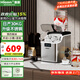 惠康（HICON）制冰機家用商用擺攤全自動(dòng)冰塊機30/35kg大容量酒吧冰塊奶茶店全自動(dòng)制冰機方塊制冰器 爆款【倒扣桶+自吸桶】不銹鋼-預約制冰-產(chǎn)30KG