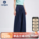 Navigare意大利小帆船女時(shí)尚休閑褲老錢風(fēng)闊腿長褲2322075516 午夜藍(lán) L 