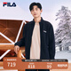 FILA 斐樂(lè )官方外套男裝秋冬基礎舒適簡(jiǎn)約休閑通勤立領(lǐng)上衣夾克男 傳奇藍-NV 175/96A/L