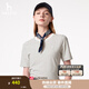 哈吉斯（HAZZYS）女裝 夏季款女士圓領(lǐng)文藝細條紋T恤衫女ASTSE0BBE68 乳白色IV L (165/88A 40）
