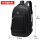 袋鼠雙肩包男士背包大容量行李旅游包學(xué)生書(shū)包女初中商務(wù)筆記本電腦包 黑色藍標【75升加大精英版】
